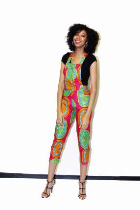Ankara dungarees sales